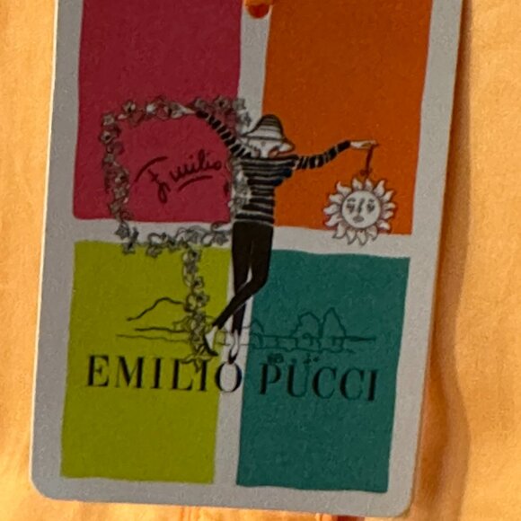 Emilio Pucci | Embroidered-Trim Piped Button Shirt Blouse - Picture 8 of 11